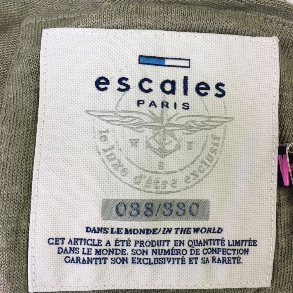 Escales Green Short Sleeve Men's Linen Tee Size 2X - Picture 3 of 3